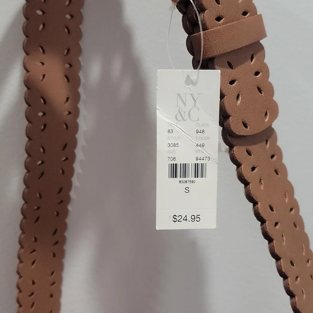 NY&Co Brown Stencil Cut-Out Belt